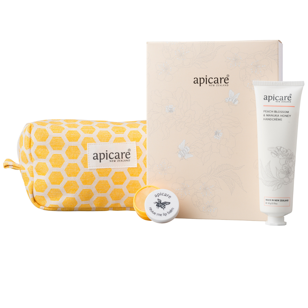 Apicare Peach Blossom and Manuka Honey Gift set