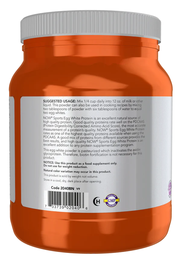Now Egg White Protein 544 g Powder
