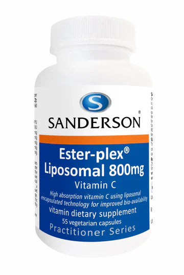 Sanderson Ester-plex Liposomal Vitamin C 800 mg Vege Capsules 55