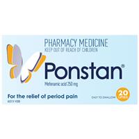 Ponstan Capsules 20