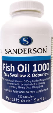 Sanderson Fish Oil 180EPA/240DHA 1000 Capsules 220