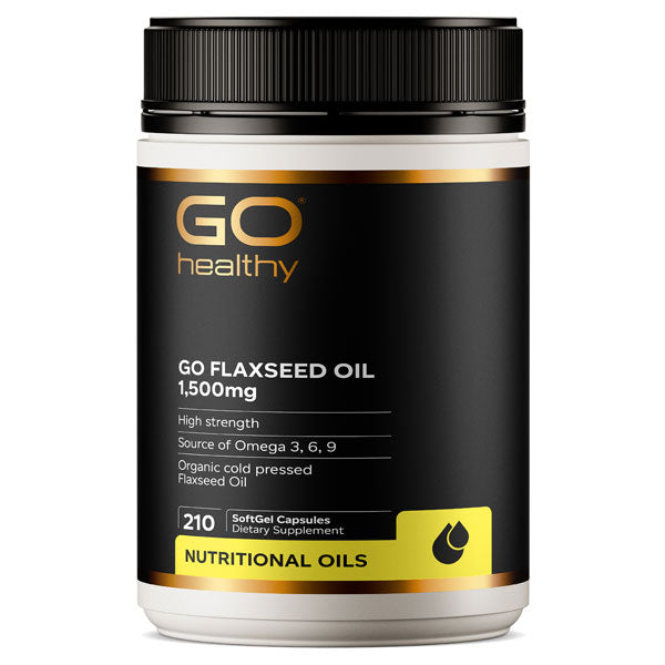 Go Healthy Go Flaxseed Oil 1,500mg Capsules 210