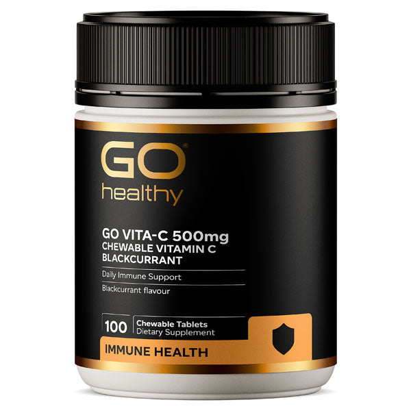 Go Healthy Vita-C 500Mg B/Currant 100 Chew