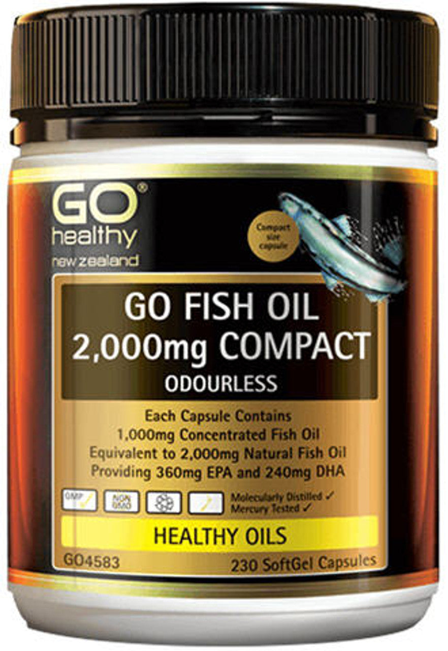 Go Healthy Go Fish Oil 2000mg Softgels 230