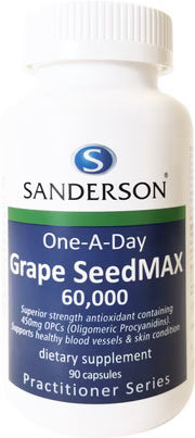 Sanderson Grape SeedMAX 60000 Capsules 90