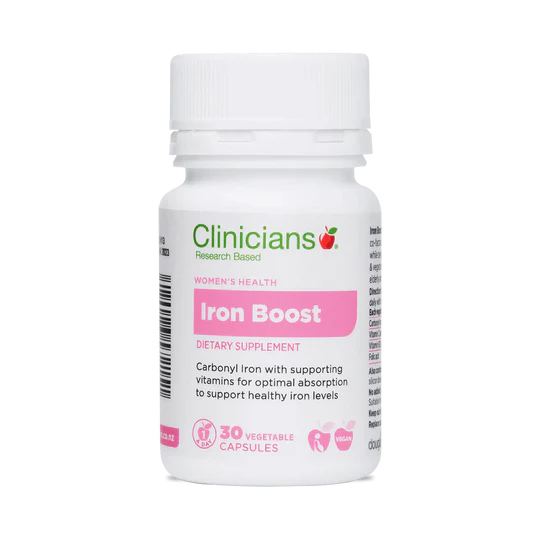 Clinicians Iron Boost 24mg Capsules 30