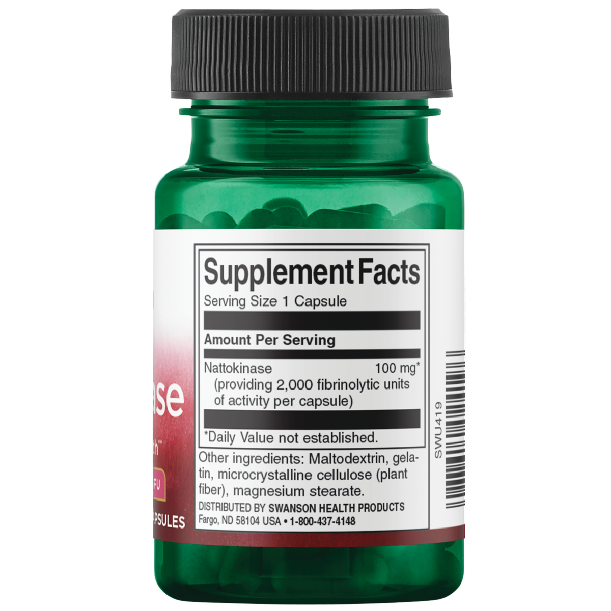 Swanson Nattokinase 2000 Fibrinolytic Units 100mg 30