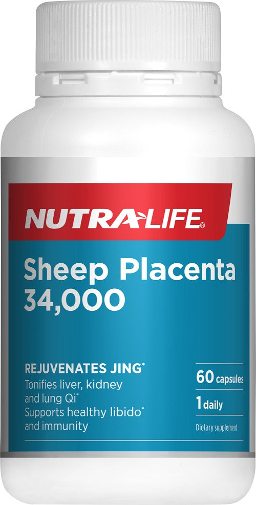Nutralife Sheep Placenta 34000 Capsules 60