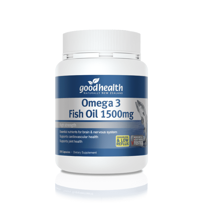 Good Health Omega 3 Fish Oil 1500mg Capsules 400