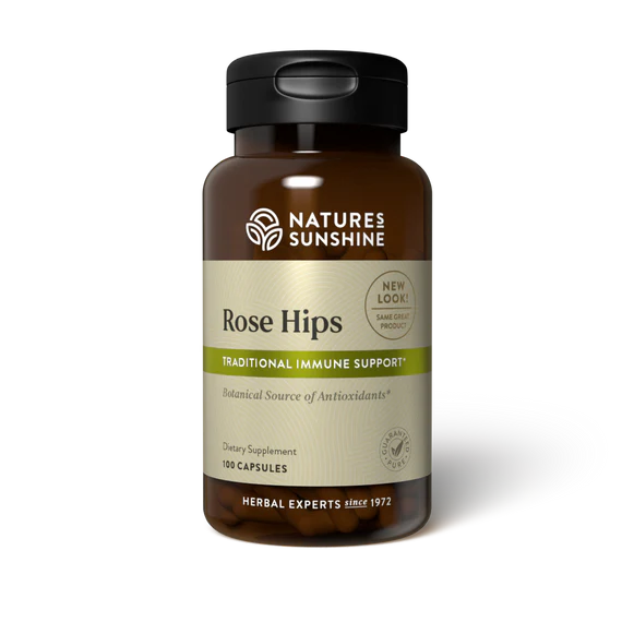 Natures Sunshine Rose Hips Capsules 100