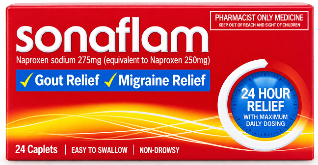 Sonaflam 275mg Tablets 24 (Generic of Naprogesic)