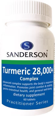 Sanderson Turmeric 28000+ Tablets 60