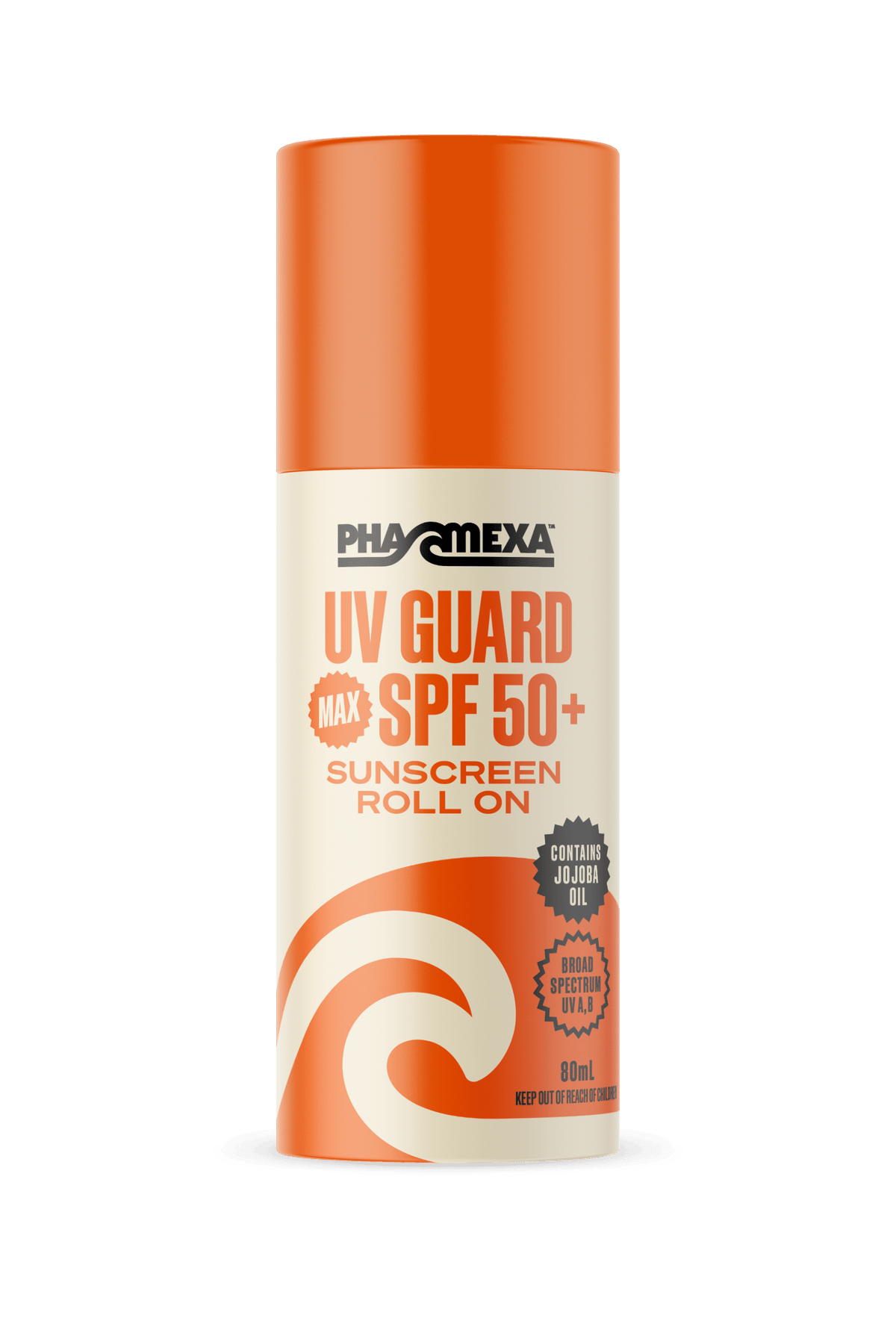 Pharmexa UV Guard Max Sunscreen SPF 50+, 80 ml Roll On