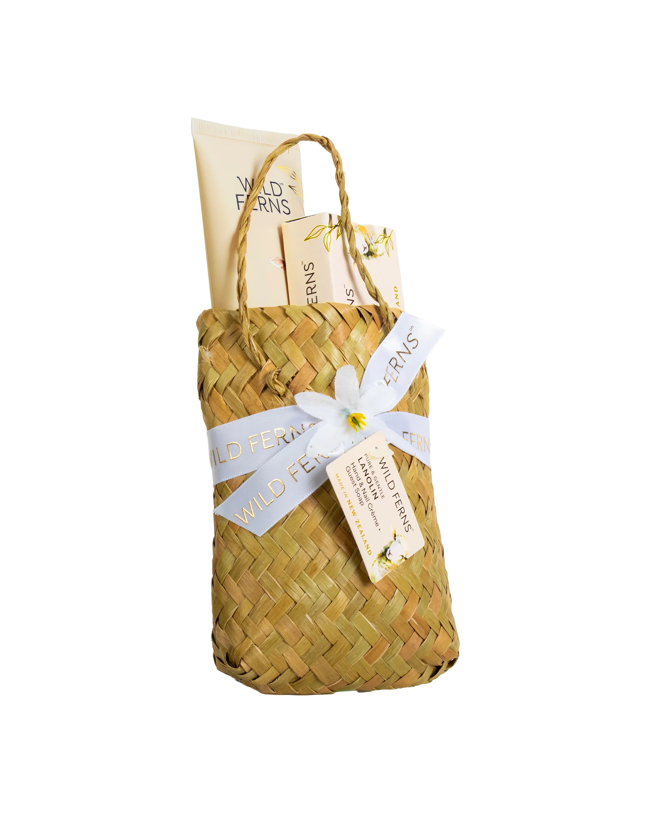Wild Ferns Lanolin Woven Basket Gift Set