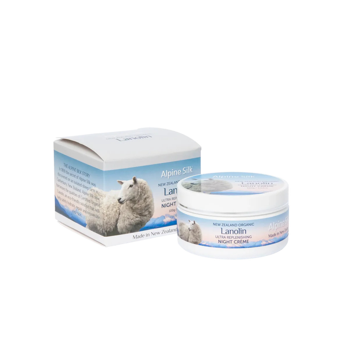 Alpine Silk Organic Lanolin Night Creme 100g