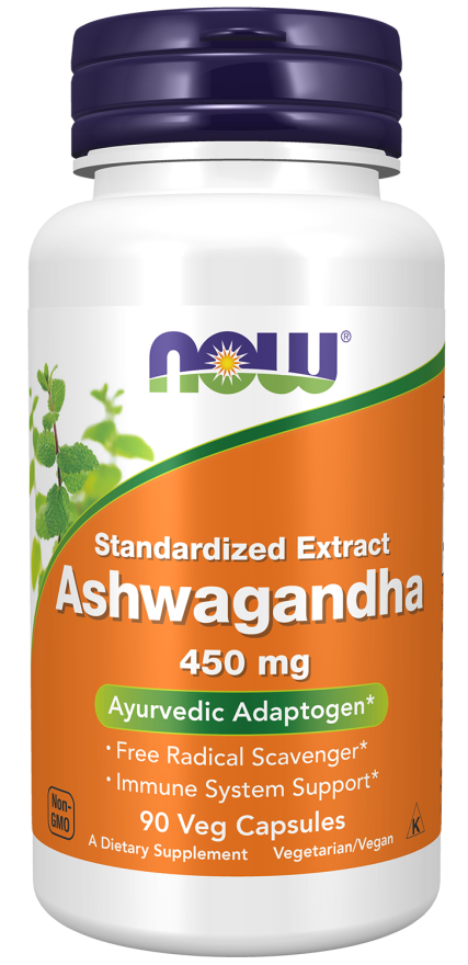 Now Ashwagandha 450 mg Veg Capsules 90