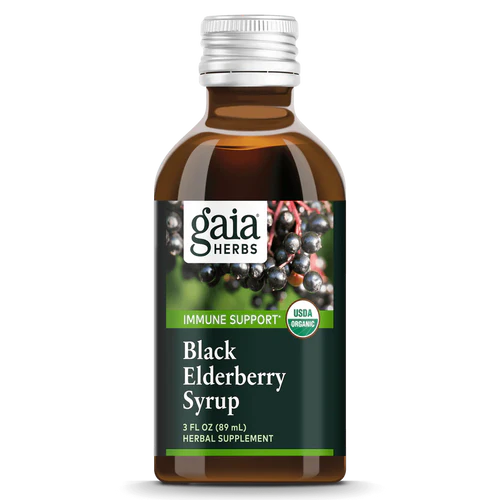 Gaia Herbs Black Elderberry Syrup 89ml
