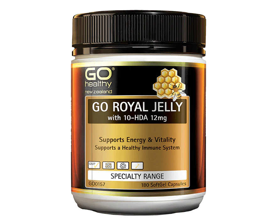 Go Healthy Go Royal Jelly 1000mg 10-HDA 12 Capsules 180