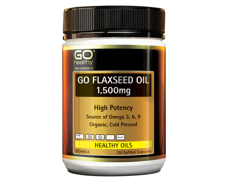 Go Healthy Go Flaxseed Oil 1,500mg Capsules 210
