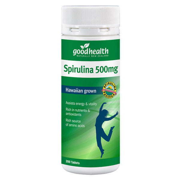 Good Health Spirulina 500mg Tablets 200