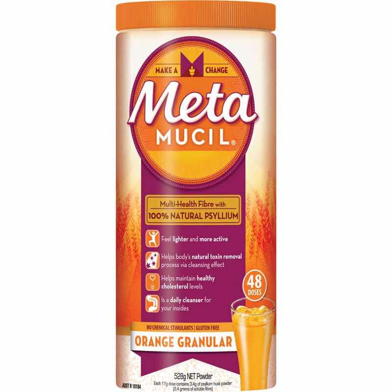 Metamucil Smooth Texture Orange Flavour 48 Doses 283g