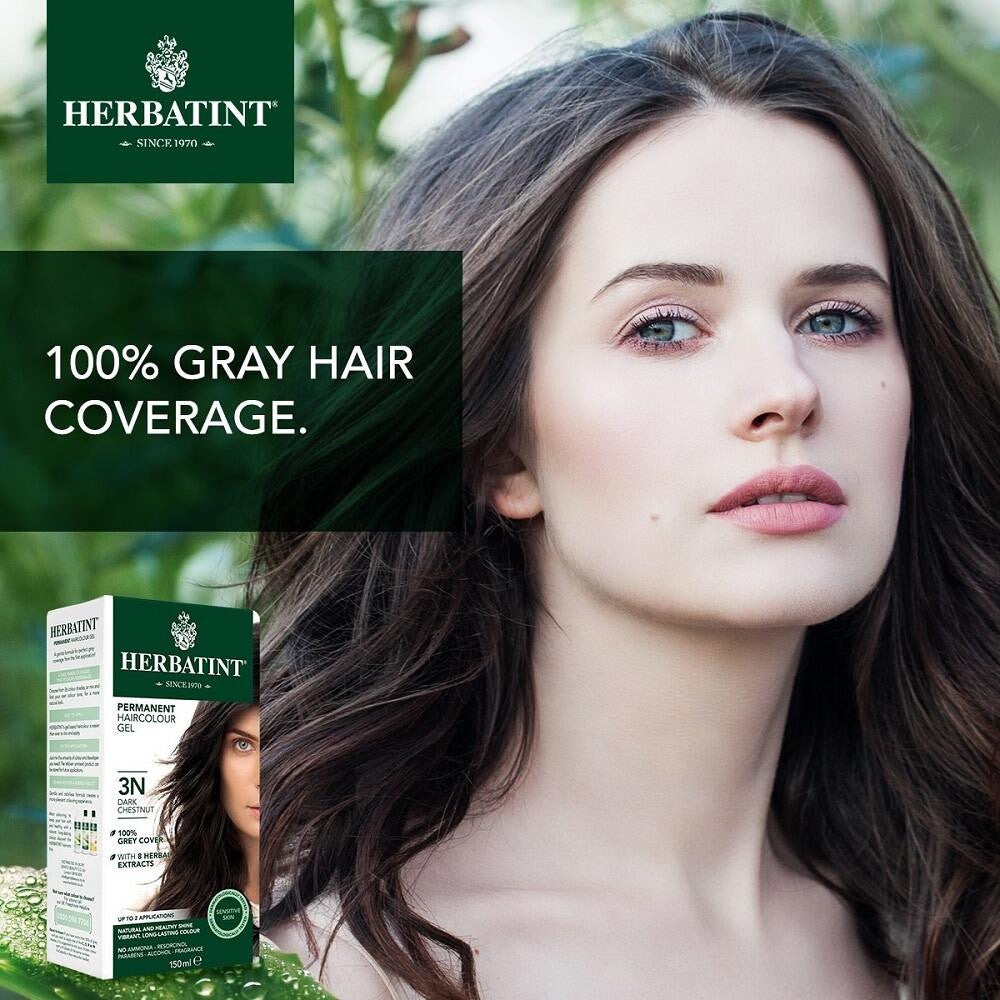 Herbatint Permanent Herbal Haircolour Gel - Dark Chestnut 3N