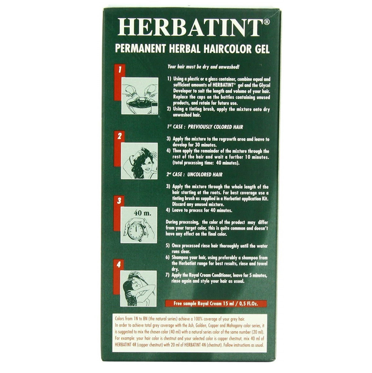 Herbatint Permanent Herbal Haircolour Gel - Ash Blonde 7C