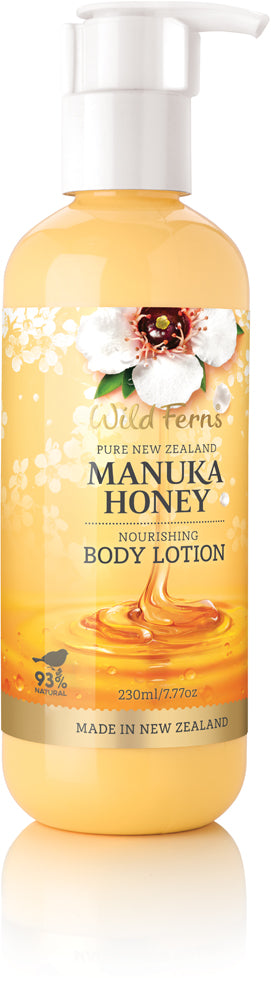 Wild Ferns Manuka Honey Nourishing Body Lotion 230ml (New)