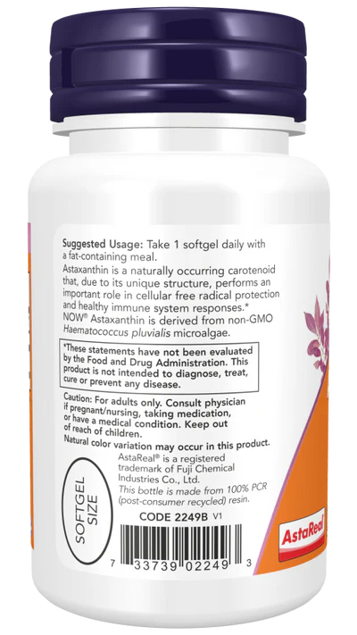 Now Astaxanthin 10 mg Softgels 60
