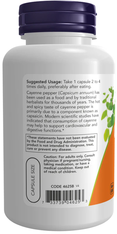 Now Cayenne 500 mg Veg Capsules 100