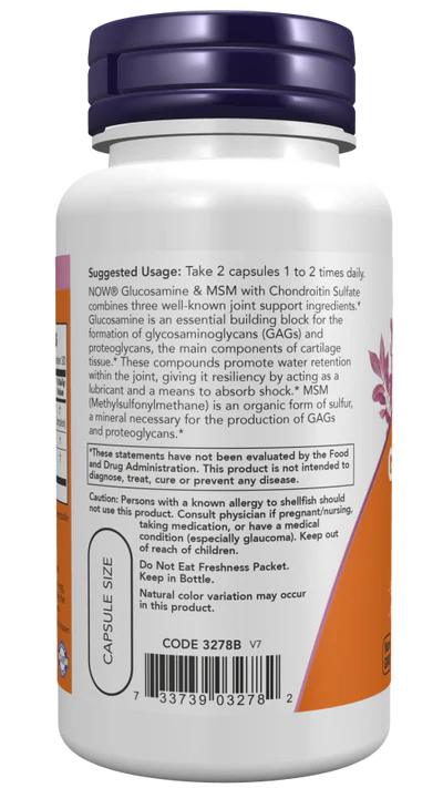 Now Glucosamine & MSM Veg Capsules 60