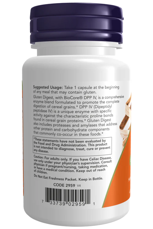 Now Gluten Digest Veg Capsules 60