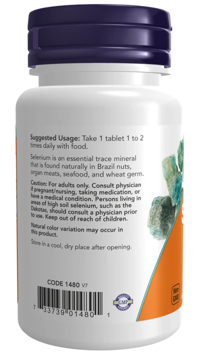 Now Selenium 100 mcg Tablets 100