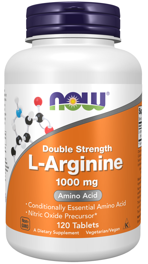 Now L-Arginine 1000mg Double strength 120 Tablets