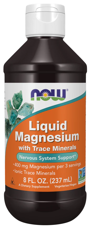 Now Magnesium Liquid with Trace Minerals 237 ml