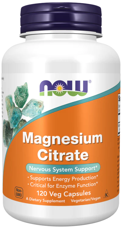Now Magnesium Citrate Veg Capsules 120
