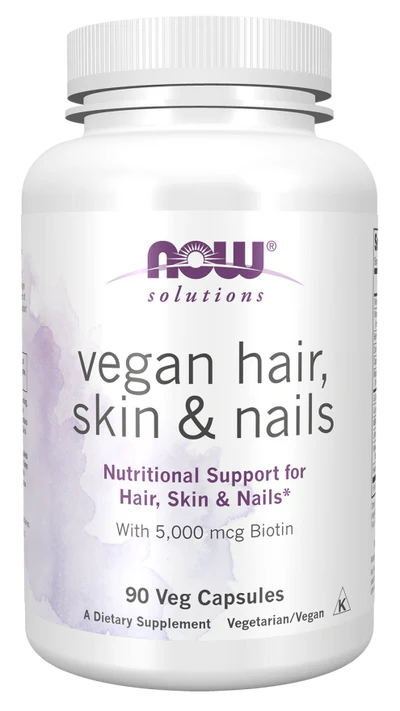 Now Vegan Hair Skin & Nails Veg Capsules 90