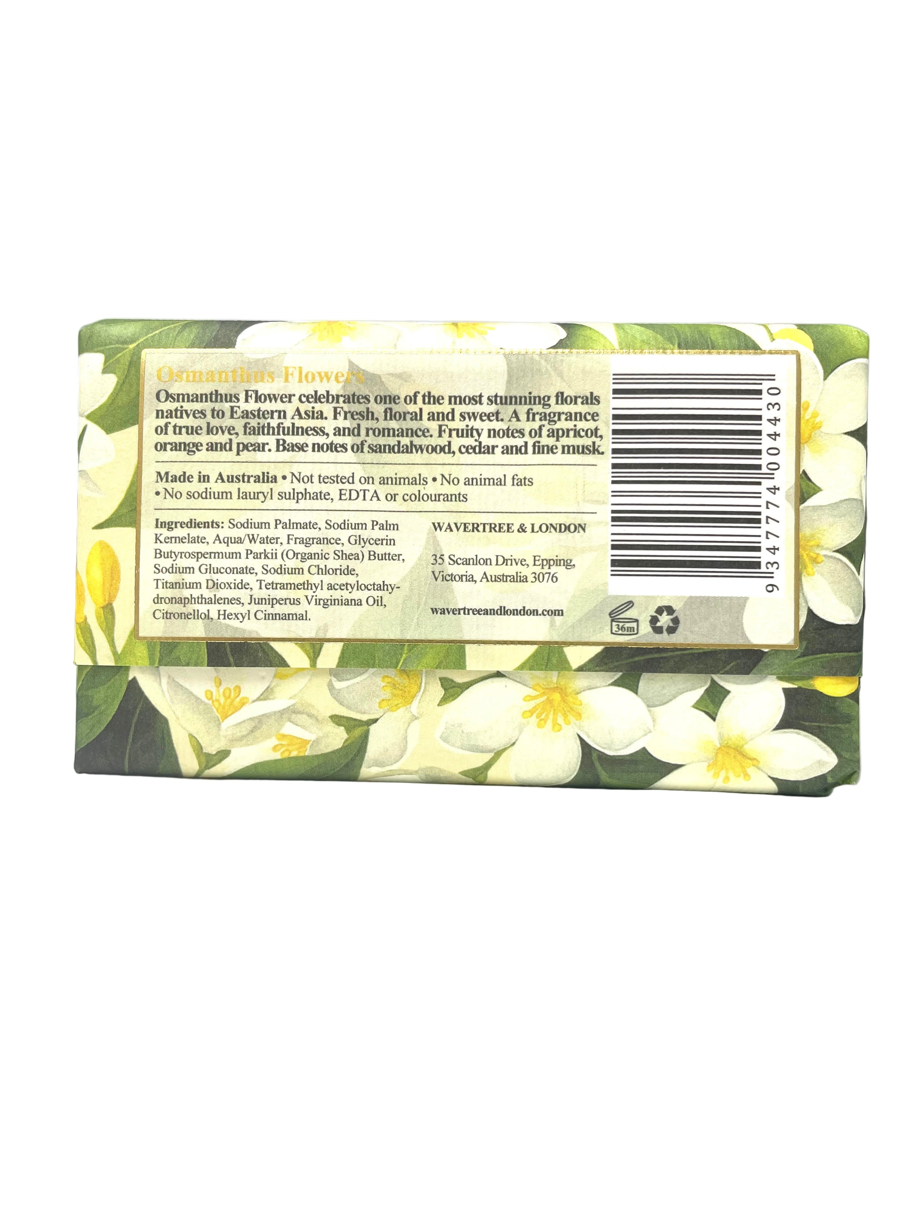 Wavertree & London Osmanthus Flowers Soap Bar 200g