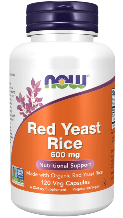 Now Red Yeast Rice 600 mg Veg Capsules 120