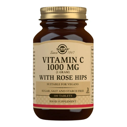 Solgar Vitamin C 1000mg with Rose Hips Tablets 100
