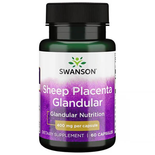 Swanson Sheep Placenta Glandular Capsules 400mg 60