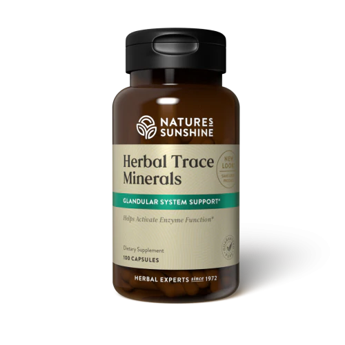 Natures Sunshine Herbal Trace Minerals 100 capsules