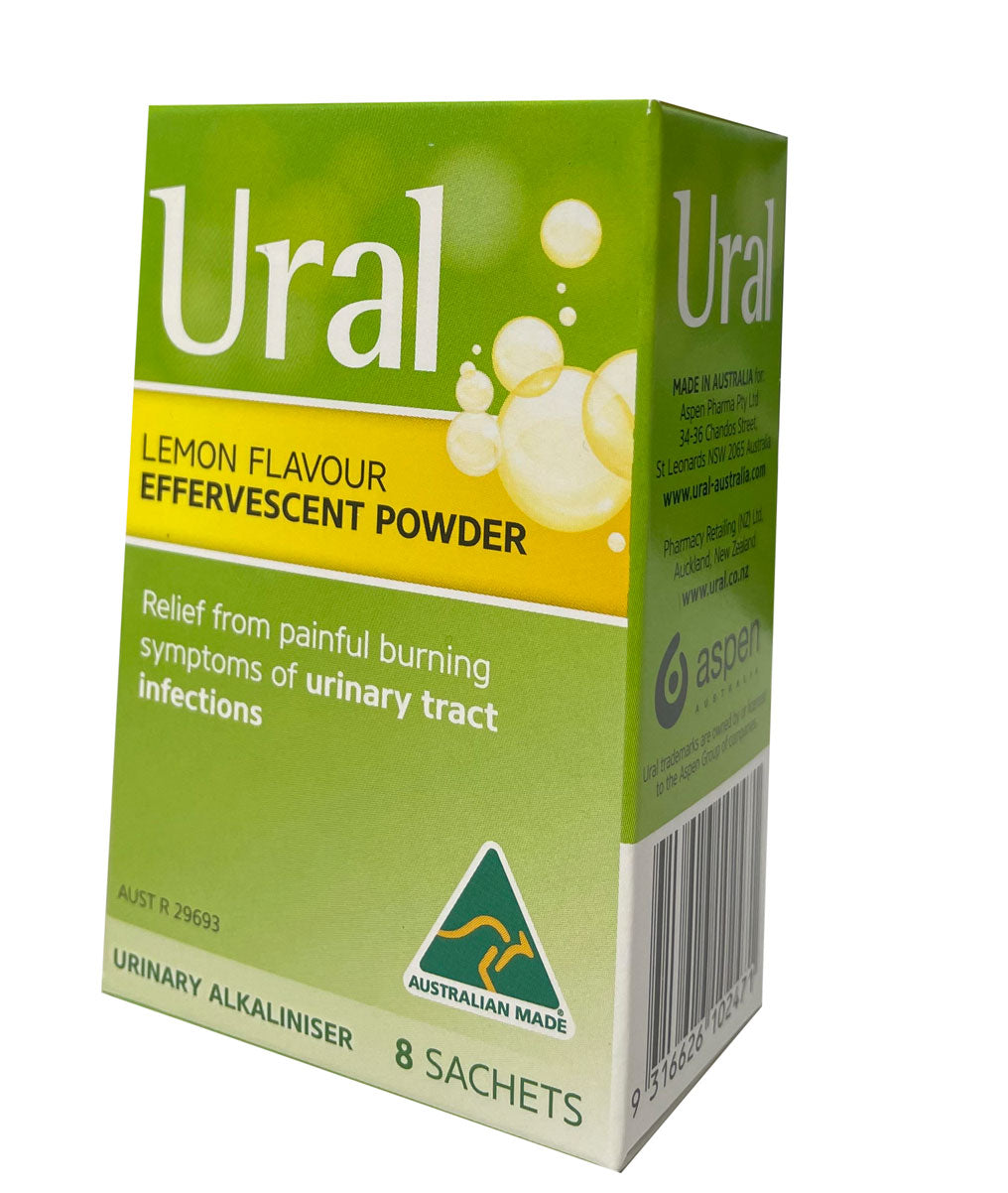 Ural Effervescent Powder, 8 Sachets