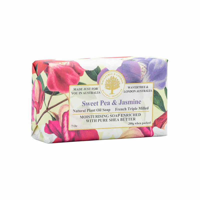 Wavertree & London Sweet Pea & Jasmine Soap Bar 200g