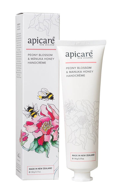 Apicare Peony Blossom & Manuka Honey Handcreme 90g