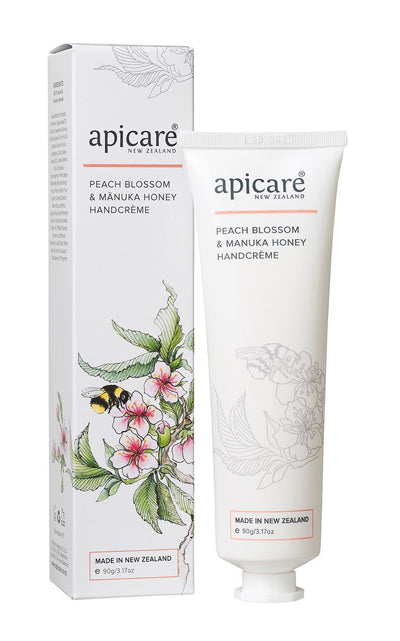 Apicare Peach Blossom & Manuka Honey Handcreme 90g