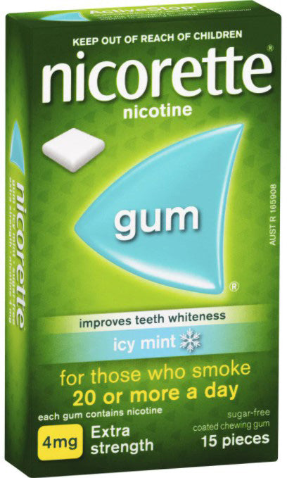 Nicorette Nicotine Gum 4mg Mint (15)