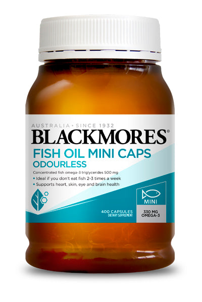 Blackmores Odourless Fish Oil Mini Caps 400