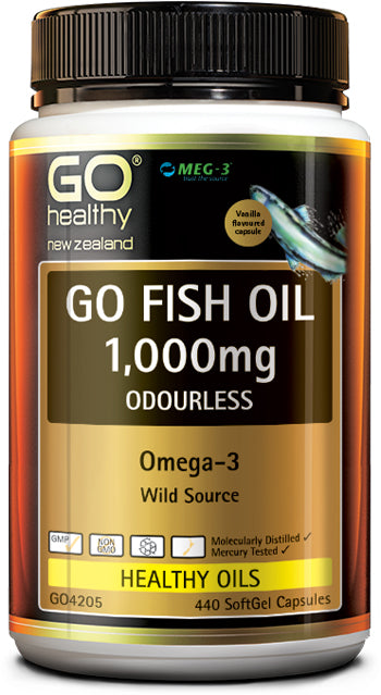 Go Fish Oil 1,000mg Odourless Capsules 440