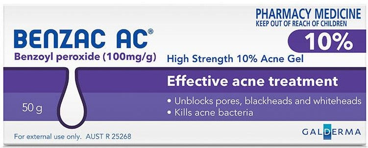 Benzac AC Acne 10% Gel 50g